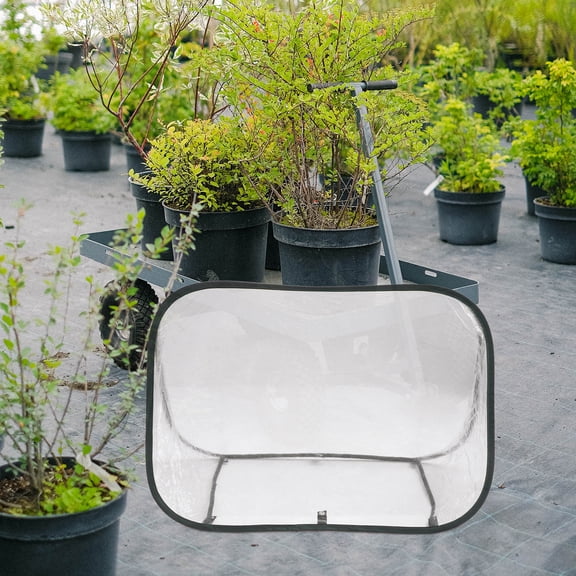 ELAYARD Foldable Portable Garden Greenhouse Canopy with Green Plastic Cover, 1 Pack for Outdoor Plant