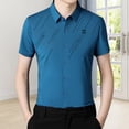 thumbnail image 1 of Camisa de Manga Corta para Hombre, Camisa de Manga Corta para Hombre, Secado Rápido, Camisas Cargo, Tops de Solapa Informales, Ropa de Calle para Cami SG Yinane  camisa de rayas, 1 of 8