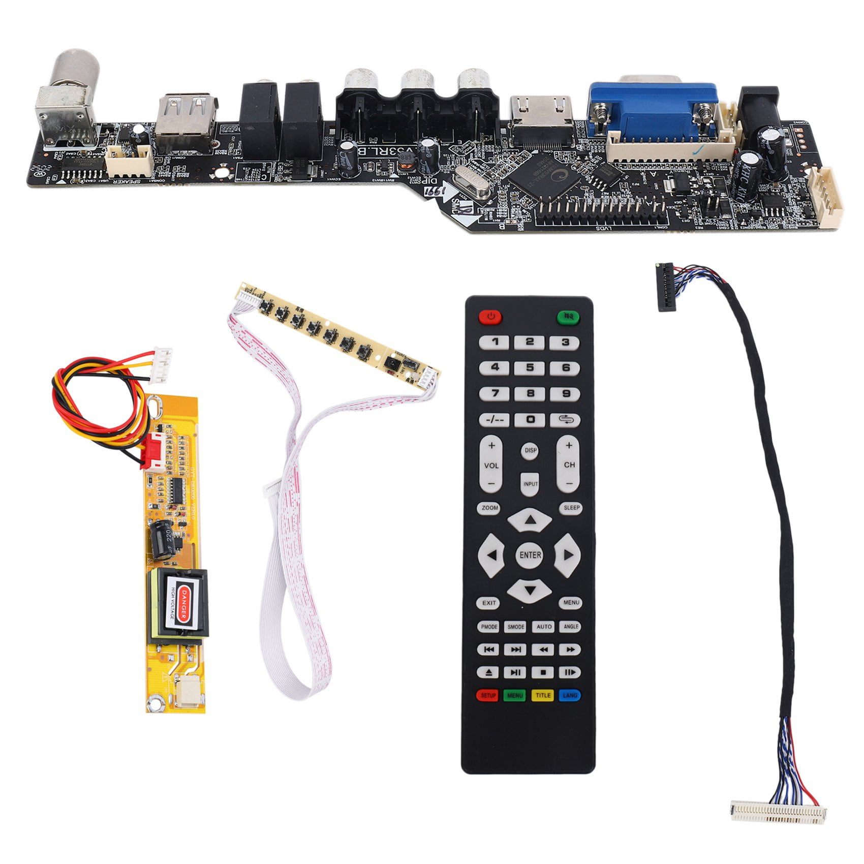 HDMI+DVI+VGA+Audio LCD Screen Driver Inverter Kit for 15.4" LTN154AT01 1280X800 