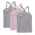 thumbnail image 5 of GERsome 3 Pack Girls Tank Tops Soft Cotton Undershirts Toddler Kids Girls Sleeveless Camisole Tops Summer Round Neck T Shirts, Sizes 8-9 Years, 5 of 9