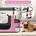 thumbnail image 4 of Corralito para Mascotas Siedihit para Perros y Gatos, Portátil para Exterior e Interior, Rosa, 4 of 6