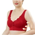 thumbnail image 6 of LLYWEY Bras Without Underwire Comfortable Bras Women No Underwire Ladies Longline Bra Style-1308 Women Lightly Lined Bra Feature Adult Female Yoga Sports Bras Red 44B, 6 of 6