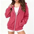 thumbnail image 3 of Tbopshirt Girls Hoodies Zip Up Long Sleeve Casual Hooded Jacket with Front Pocket for School Fall Outdoor Wear Jackets Tops Age: 5-15 Years, 3 of 8