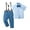 Blue, variant on CARETOO Boy Clothes Suits Toddler Boy Outfit Dress Shirt Bowtie Pants Kid Wedding Outfits 5-10 Years