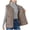 Khaki, variant on Women's Puffer Vest Fall Casual Stand Collar Lightweight Sleeveless Zip Up Padded Jackets Outerwear Khaki M