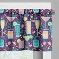 thumbnail image 5 of Ambesonne Celebration Valance & Curtain, Cocktail Champagne Wine, 55"x24", Multicolor, 5 of 7