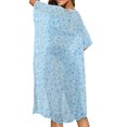 thumbnail image 4 of HELLHERO Lightweight Abstract Dot Print Kimono Cover Up - Breathable Loose Fit for Beach, Pool & Tropical Vacations - Women's Summer Swimwear Coverup, 4 of 6