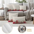 thumbnail image 6 of Roses Valentine's Day Outdoor Waterproof Pillow Covers, Eucalyptus Leaves Floral Rustic Decorative Square Throw Pillowcase Sofa Cushion Sham for Patio/Couch/Chair, 20"x20" 2 Pack, 6 of 8