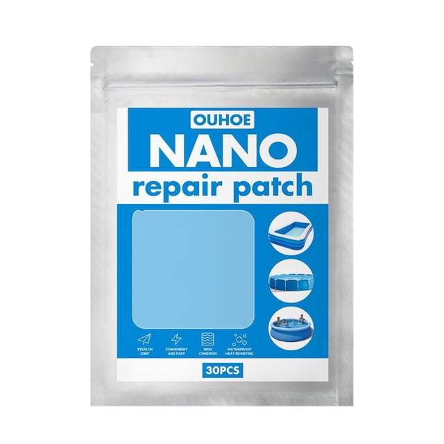 Almohadillas De Reparación Nano Para Piscina, 30 Uds., Alfombrilla De Agua Para Piscina, Anillo De Natación, Adhesivo Especial De Pvc Para Kayak Yuarrent VI011383-00