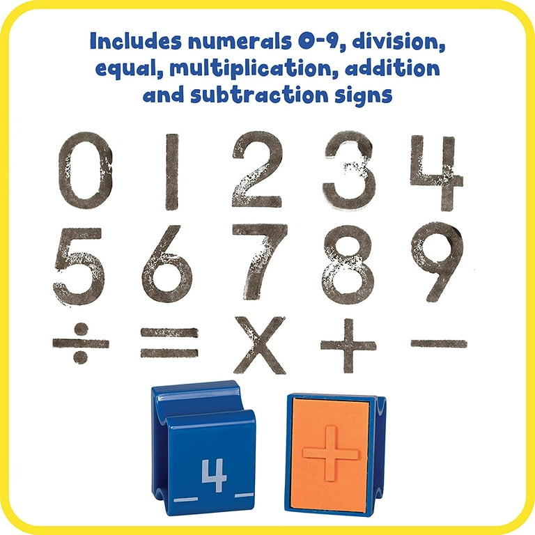 Ready2Learn Manuscript Numbers/Signs Stampers Set Combo