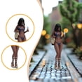 thumbnail image 1 of Figura de chica en bikini a escala 1/64, mini figura de chica con , modelos de personajes 3D para decoración de escritorio de jardín de hadas y, 1 of 8