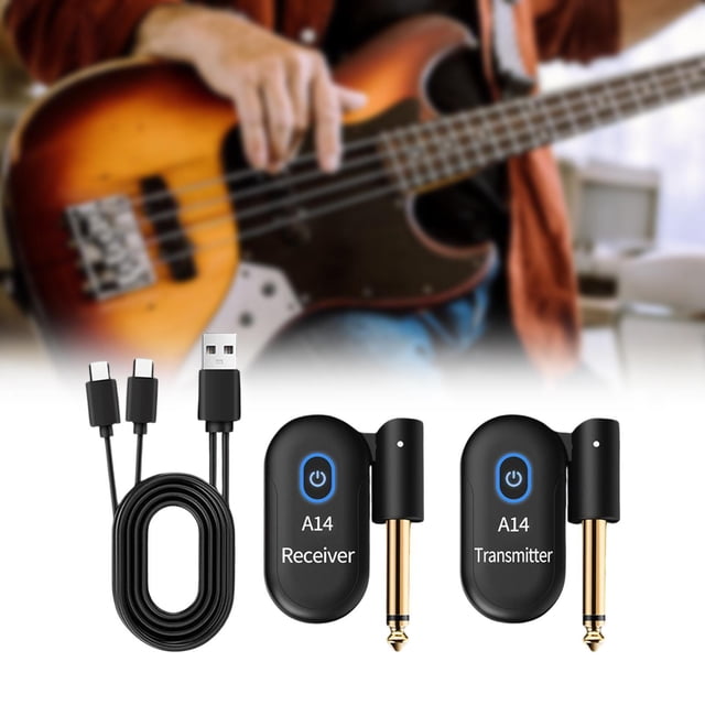 2pcs transmisor de guitarra equipo de música accesorios de guitarra eléctrica guitarra adaptador para violines de batidora de audio