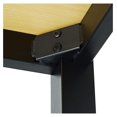 thumbnail image 4 of Computer Desk 55 Modern Simple Large Study Writing Desk Industrial Laptop PC Table for Home Office, with Leg Bars, Oak Board Black Leg…, 4 of 5