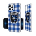 thumbnail image 2 of San Jose Earthquakes iPhone Plaid Design Clear Case, 2 of 7