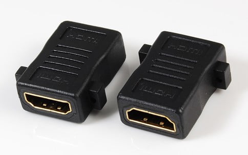 2x HDMI Gender Changer Male to Male Couple Joiner Adapter 180 degree Connector 