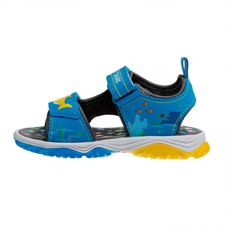 Baby Shark Boys hook and loop open toe sport sandals Walmart