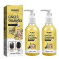 thumbnail image 1 of Champú de jengibre anticaída unisex de 2 piezas, productos para el crecimiento del cabello, champú contra la caída del cabello, tratamiento suave, champú de jengibre para la caída del cabello, 1 of 3