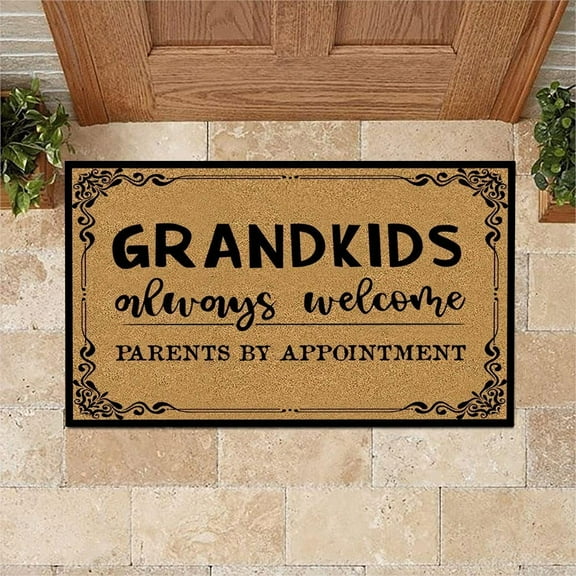 KQJQS Funny Welcome Mats, Front Door Mat for Outside Entry, Doormat Outdoor/Indoor Entrance, Rugs Entryway Indoor, Outdoor Home Porch Decor