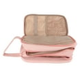 thumbnail image 4 of Neceser de viaje impermeable para maquillaje, bolsa de viaje para accesorios, champú, artículos de tocador, color rosa, talla única, 4 of 15