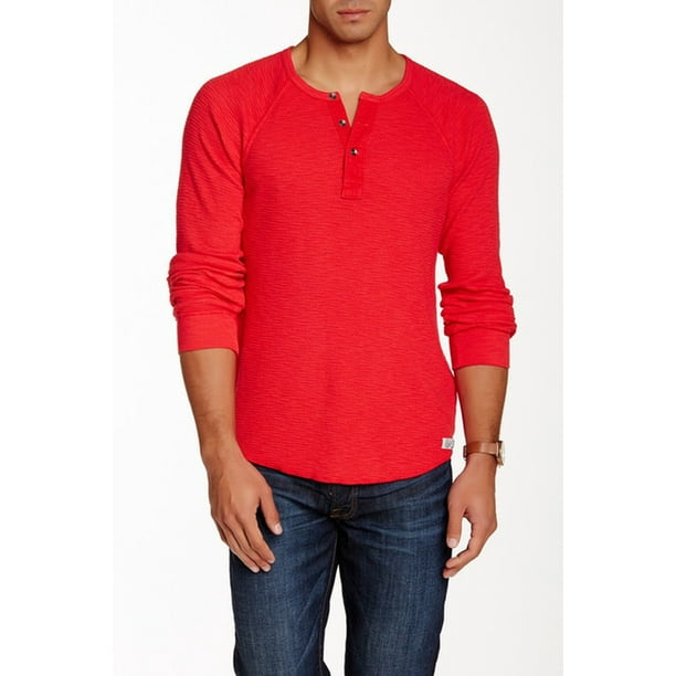 Lucky Brand - Lucky Brand NEW Solid Red Mens Size XL Stretch Thermal ...