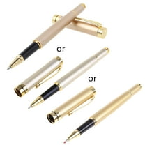 Luxury Metal Ballpoint Pen Signature Black Ink Gel Pens Stationery Office Suppli