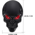 thumbnail image 5 of 3D Metal Black Skull Sticker Auto Logo Emblem Badge Decal, 5 of 5