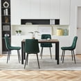 thumbnail image 5 of Dtwnek Set of 2 Velvet Dining Chair with Metal Legs, Side Chair for Living Room, Dining Room, Green, 5 of 5