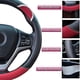 thumbnail image 4 of Funda de volante YONGSHENG de fibra de carbono de cuero sintético para coche 15 pulgadas rojo, 4 of 5