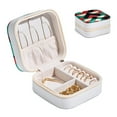 thumbnail image 2 of Mother's Day Pakistan Compact Jewelry Box with Imitation Metal Zipper and Adjustable Grids, Travel-Friendly Storage Case, 2 of 6