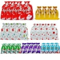 thumbnail image 5 of Package Holiday Drawstring Gift Bags, 4*7pcs Christmas Foil Gift Wrapping Sacks Pouches for Xmas Presents Party Favor, 5 of 6