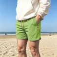 thumbnail image 2 of XFeng Men's 2 in 1 Swim Trunks, Print Board Shorts with Compression Liner, Quick Dry Beach Swim Shorts with Pockets, 2 of 4