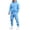 Blue_009, variant on Mens Casual Knitted Pullover Sweater Long Sleeve Stand Collar Vintage Quarter Button Sweaters with Elbow Patches Navy L