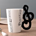 thumbnail image 1 of WREESH Musician's Coffee Mugs - 10 Creative Designs Guitar Mug Electric Guitar Heartbea, 1 of 2