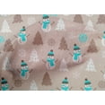 thumbnail image 5 of oneOone Cotton Poplin Dusty Pink Fabric Christmas Winter Theme Craft Projects Decor Fabric Printed By The Yard 56 Inch Wide, 5 of 6