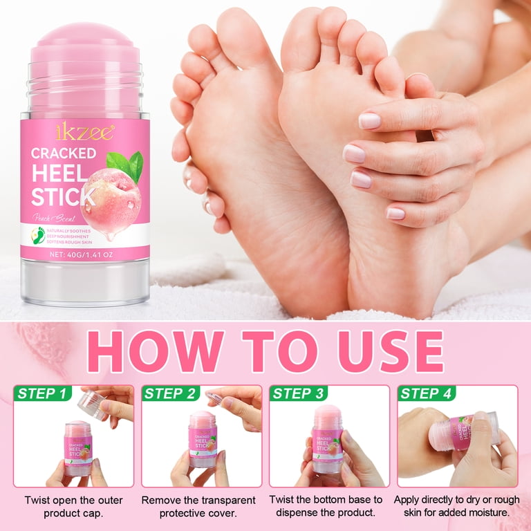 Ikzee Cracked Heel Repair Stick with 60% Urea, Heel Cream for Dry