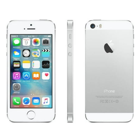 Apple iPhone 5S Factory Unlocked Cellphone 16GB, Silver w/ 1 YEAR EXTENDED CPS LIMITED WARRANTY ($34.99 VALUE) (Factory
