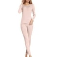 thumbnail image 2 of Two Piece Thermal Underwear Set for Women, Fleece-Lined Base Layer Cold Weather Sweatsuit, 2 of 6