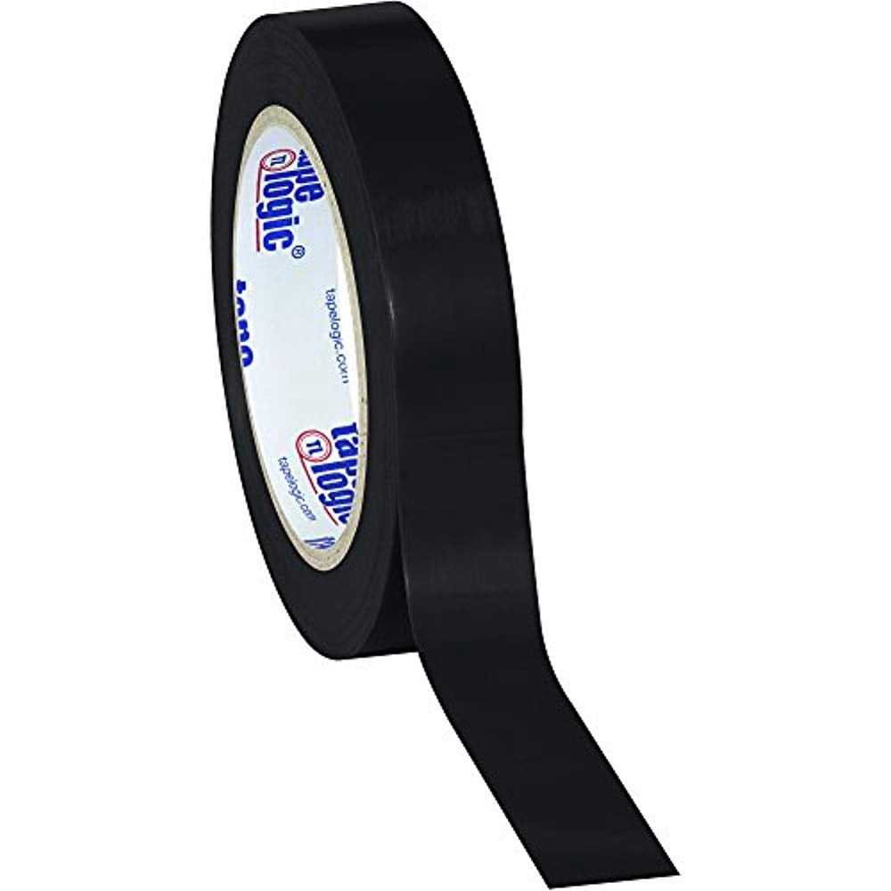 Tape Logic Black Solid Vinyl Safety Tape 1" x 36 Yard Roll (3 Pack)
