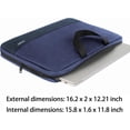 thumbnail image 3 of Ytonet 15.6 inch Laptop Case, Laptop Sleeve for Women Men, Carring Briefcase Computer Bag Compatible for HP Asus Dell Macbook Apple, Dark Blue, 3 of 7
