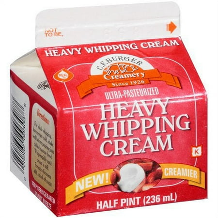 C.F. Burger Creamery Ultra-Pasteurized Heavy Whipping Cream, 8 Fl. Oz.