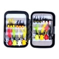 thumbnail image 2 of Colaxi 20 Pcs Leurres de Pêche à la Mouche avec Étui de Rangement Durables Réalistes Leurres de Pêche d'Extérieur avec Hameçons Leurres de Pêche à la Mouche pour Achigan Perche, 2 of 8
