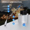 thumbnail image 3 of Propane Torch Weed Burner Kit, High Output Weed Torch with 11.5FT Hose, Self Igniter Weed Torch Flamethrower for Weeding, Roof Asphalt, Melting Snow, Road Marking (Blue), 3 of 7