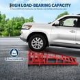 thumbnail image 4 of 2PCS Hydraulic Car Ramps, 5T/11000Lb Heavy Duty Auto Service Ramps with 9.4" -13.3" Adjustable Lifting Height, Low Profile Car Lift , Red, 4 of 8