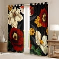 thumbnail image 2 of Homewish Vintage Flowers Black Out Curtains For Boys Girls,Colorful Floral Blossoms Curtains Pack of 2 (42x63 Each),Spring Garden Bedroom Curtains,Luxury Bedroom Decor, 2 of 6