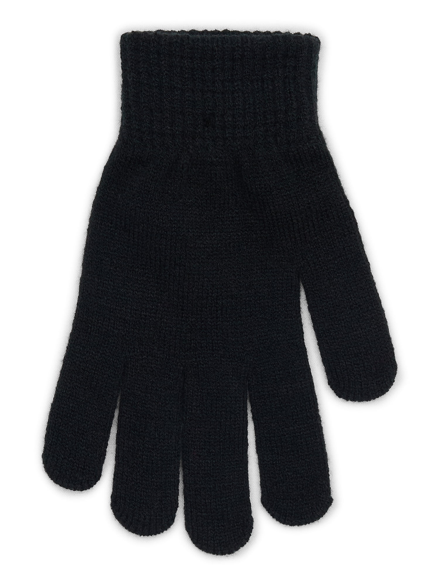 No Boundaries Knit Gloves, 2-Pack, Women's, One Size, Sparkling Merlot