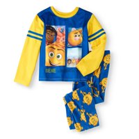 Emoji Boys' New Friends Microfleece 2 Piece Pajama Sleep Set (Big Boys & Little Boys)