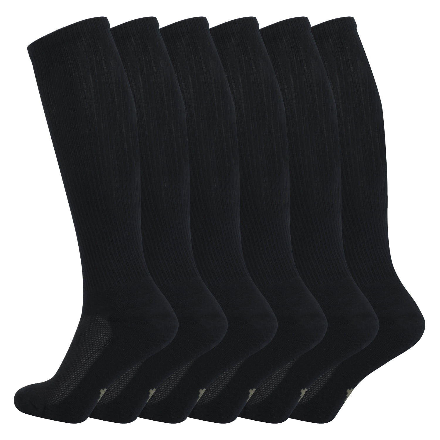 Soccer Socks Pack 3street Unisex Dri-Fit Cushioned Football Running Training Athletic Long Socks Denim Blue 10 Pairs 