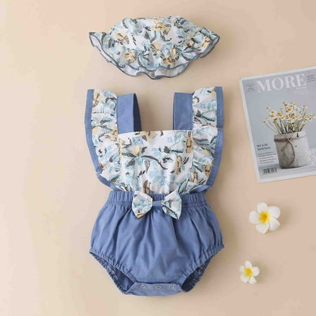 

Aayomet Baby Rompers Girl Fall Rompers Baby Boy Infant Baby Girl Boy Quilted Sweatshirt Romper Solid Color Long Sleeve Onesie Shirt Cute Fall Winter Clothes Blue 3-6 Months