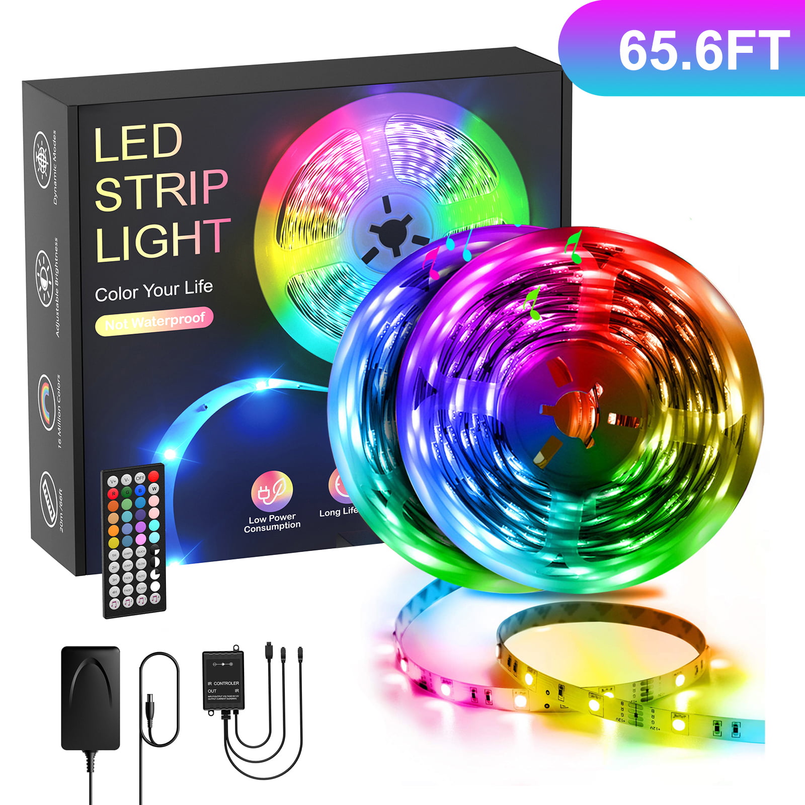 IP20 RGB LED Strip in Series 30M to 5M 5050 IP65 PSU 2.4G Touch Remote