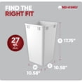 thumbnail image 3 of Rev-A-Shelf 27 qt. Replacement Waste Container for Rev-A-Shelf Pullouts, White, 2-pack, 3 of 12